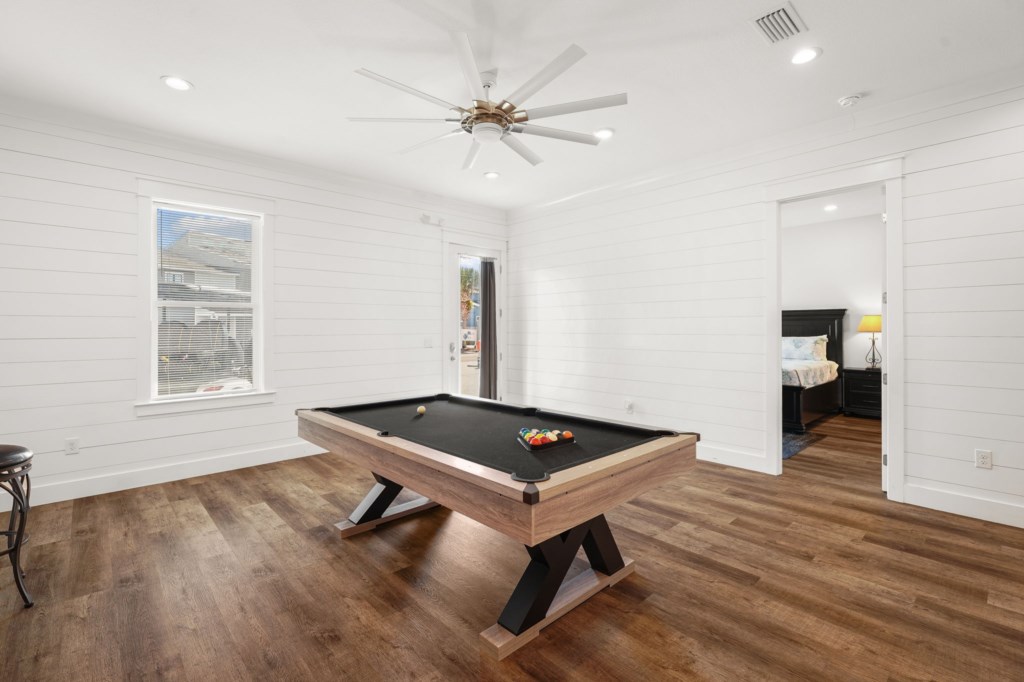Billiards Table and Wet Bar On 1st Floor