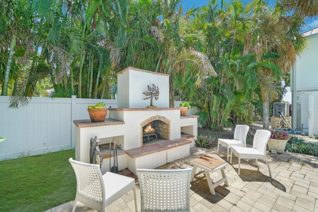 Outdoor Wood Burning Fireplace