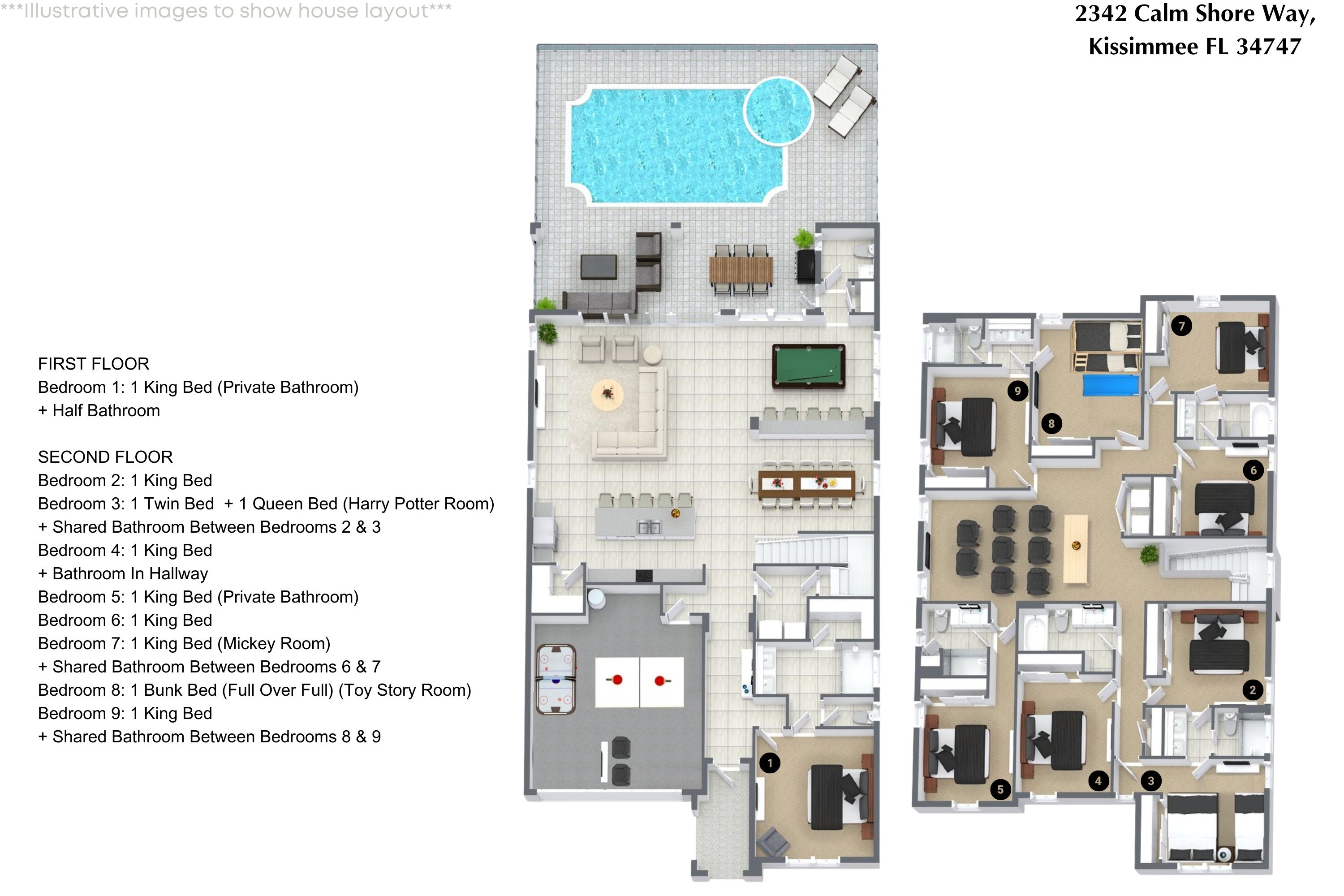 9 bedroom vacation house at Solara Resort - Image 45