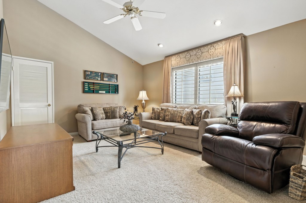 Den with pullout sofa bed!