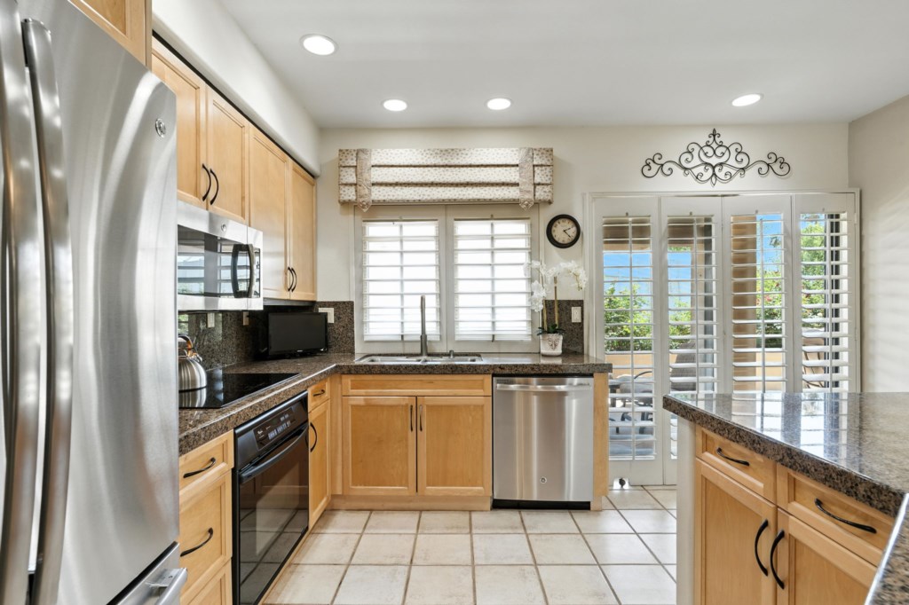 Cooking on vacation isn't so bad in a lovely kitchen like this