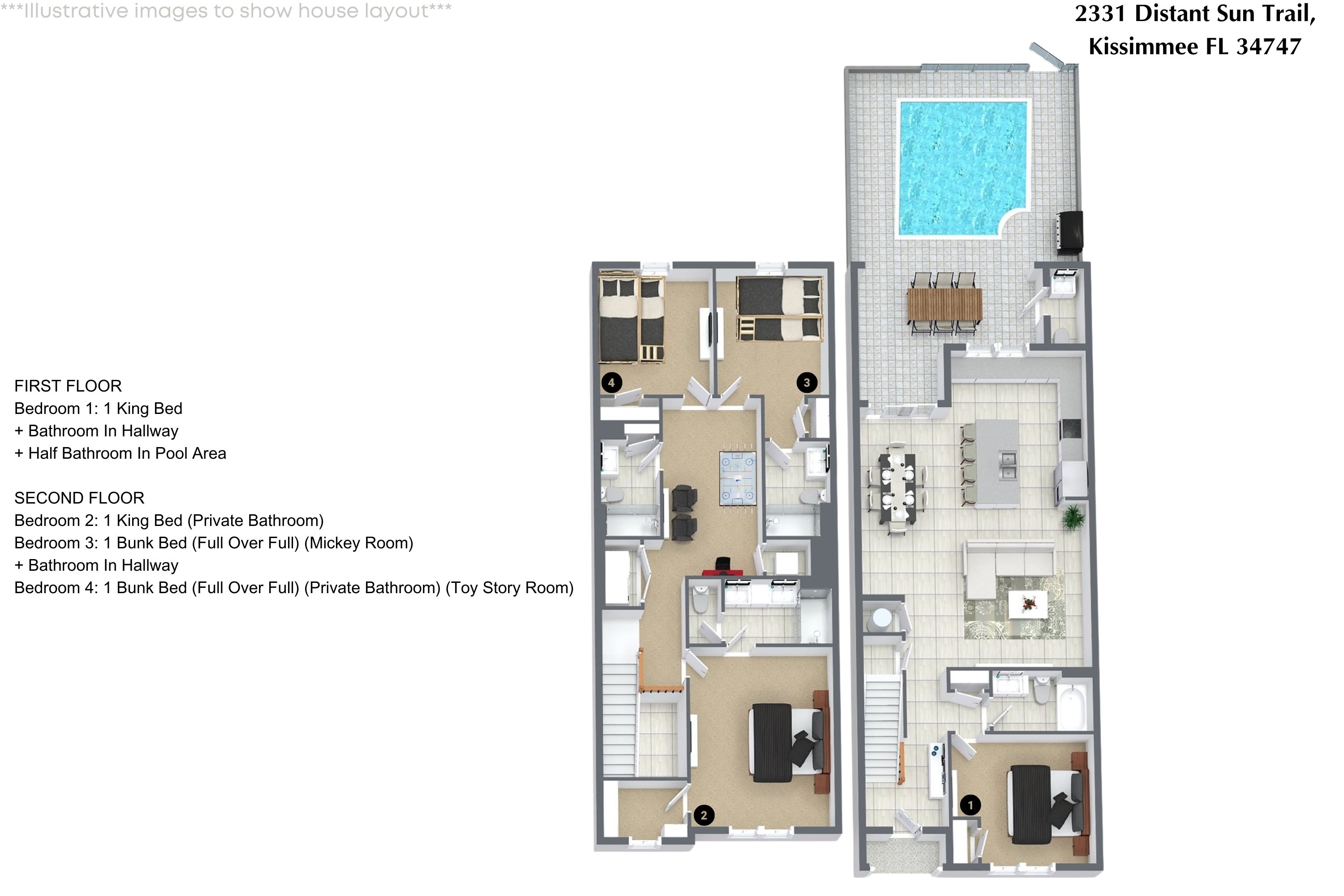 4 bedroom vacation townhouse at Solara Resort - Image 37