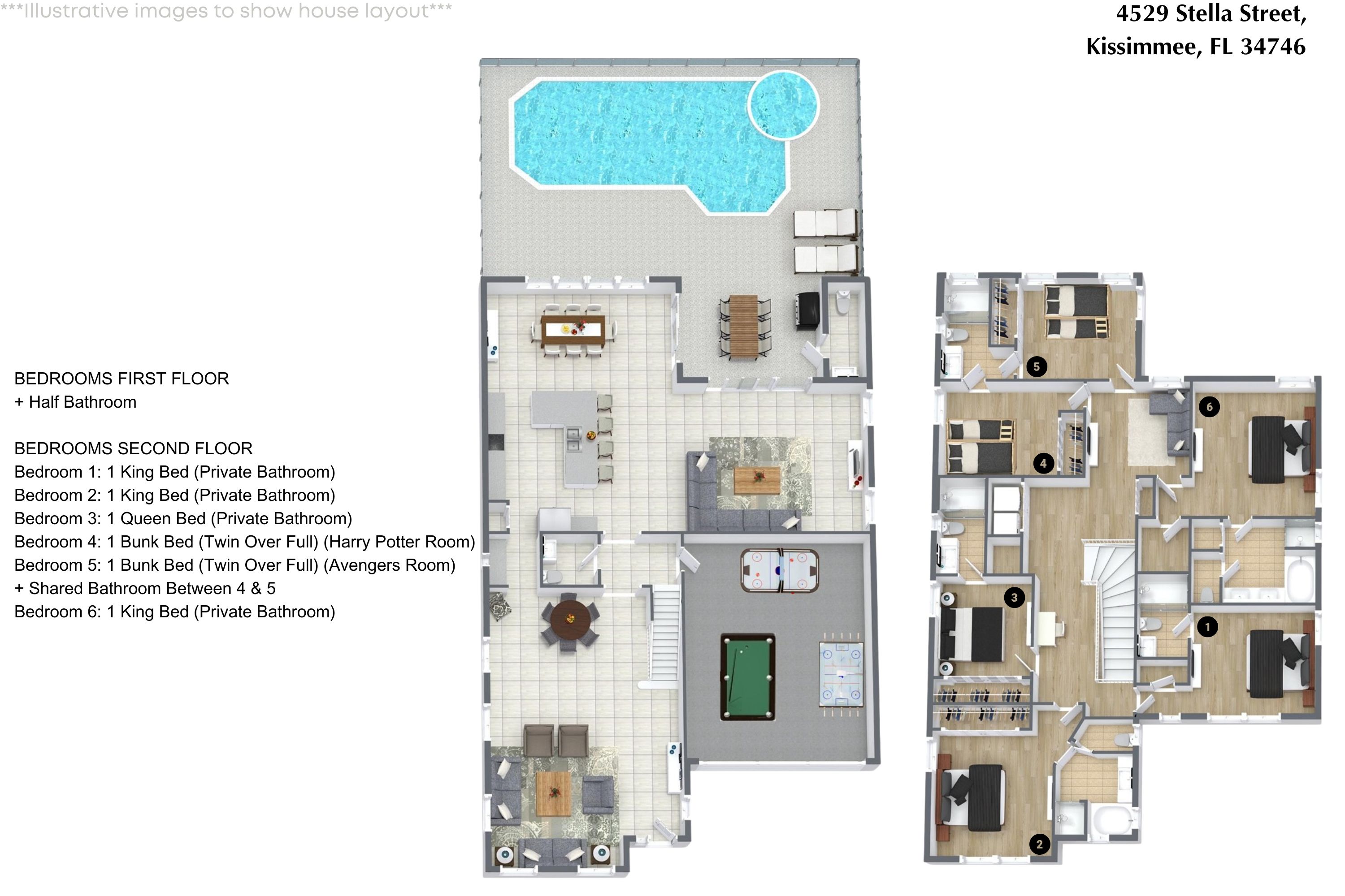 6 bedroom vacation house at Bella Vida - Image 52