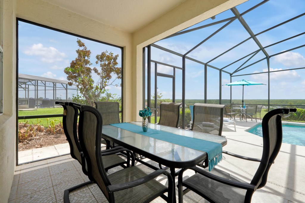 The space is designed for relaxing and socializing under the open sky.