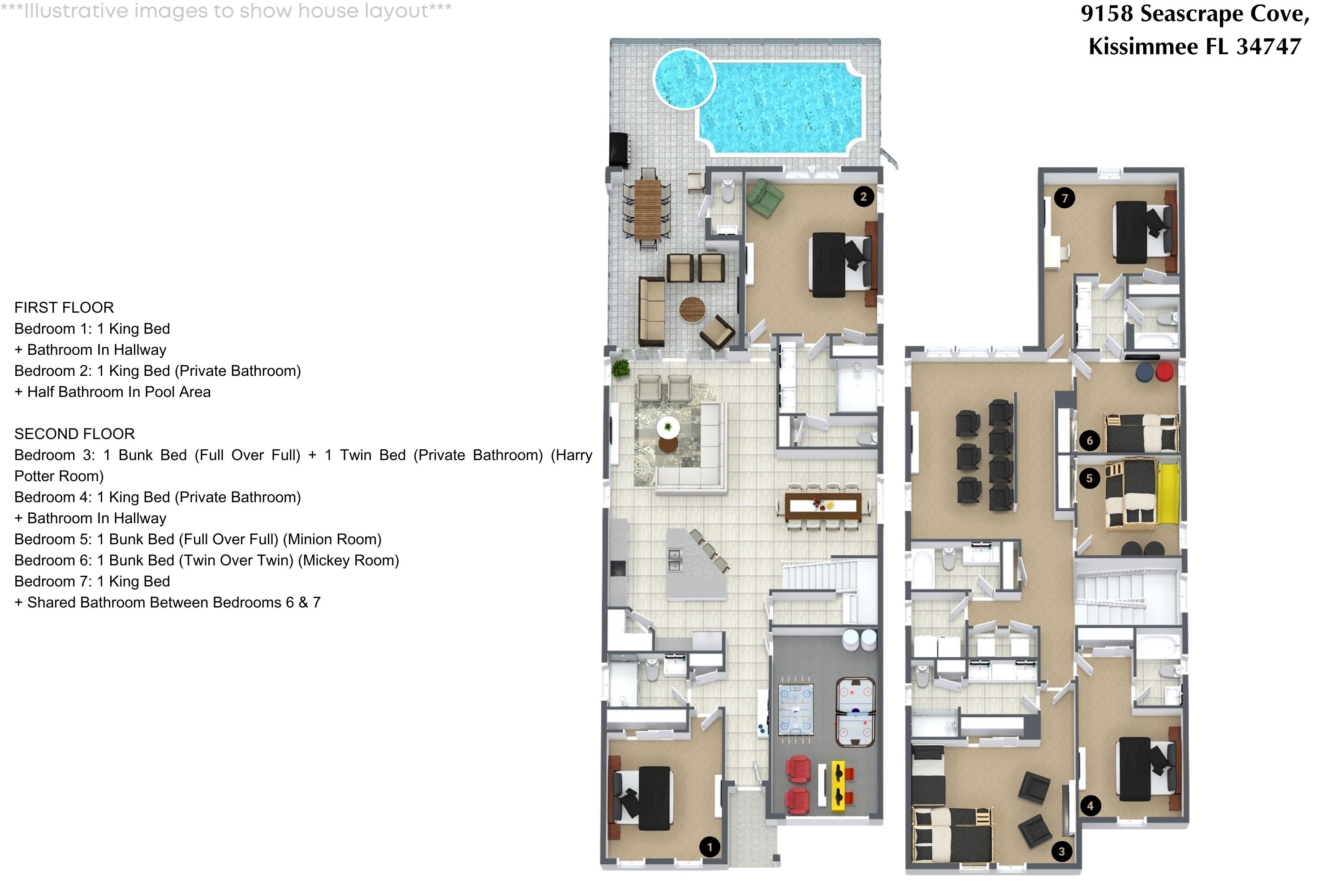 7 bedroom vacation house at Solara Resort - Image 59