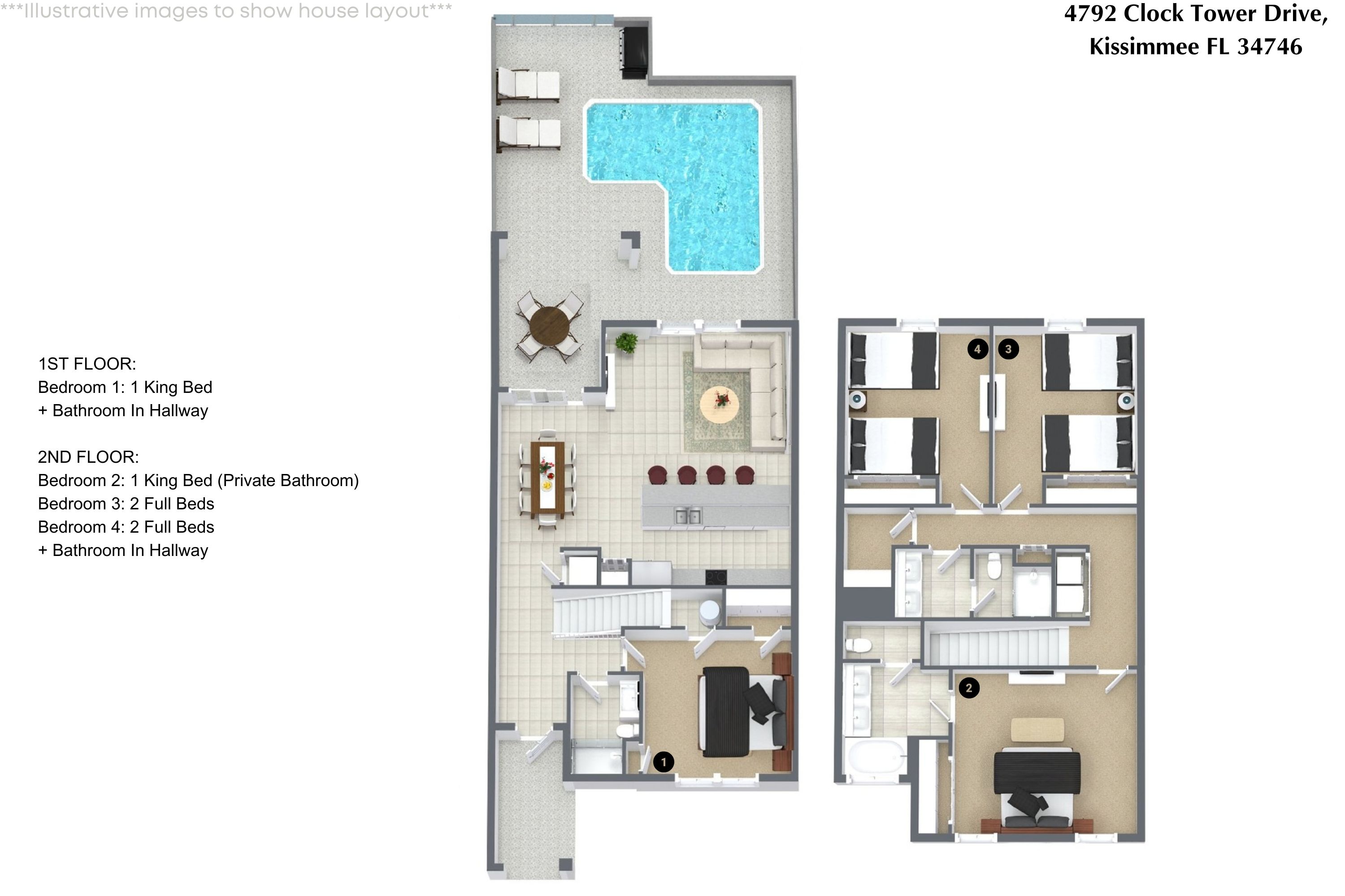 4 bedroom vacation townhouse at Storey Lake - Image 30