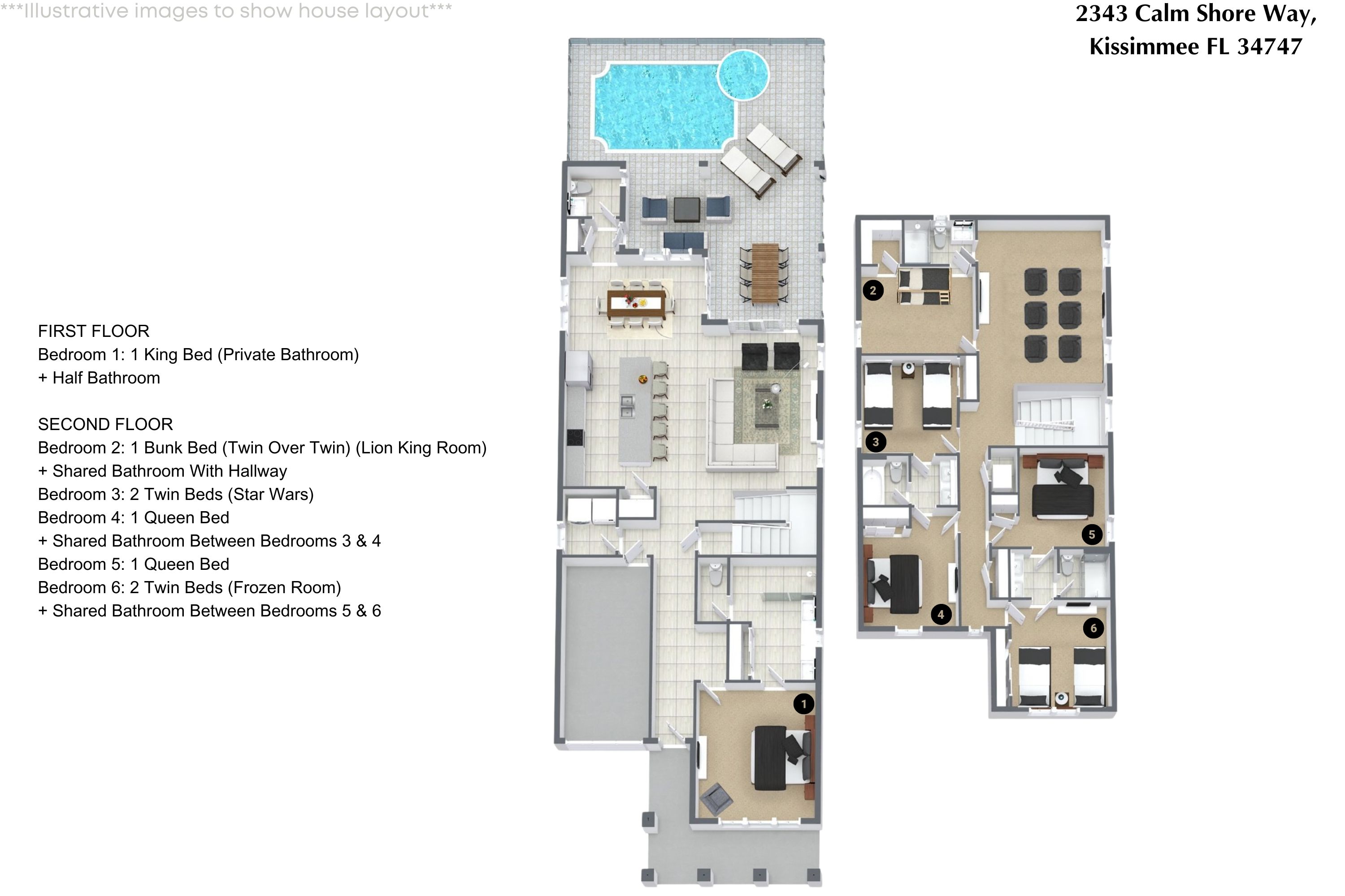 6 bedroom vacation house at Solara Resort - Image 47