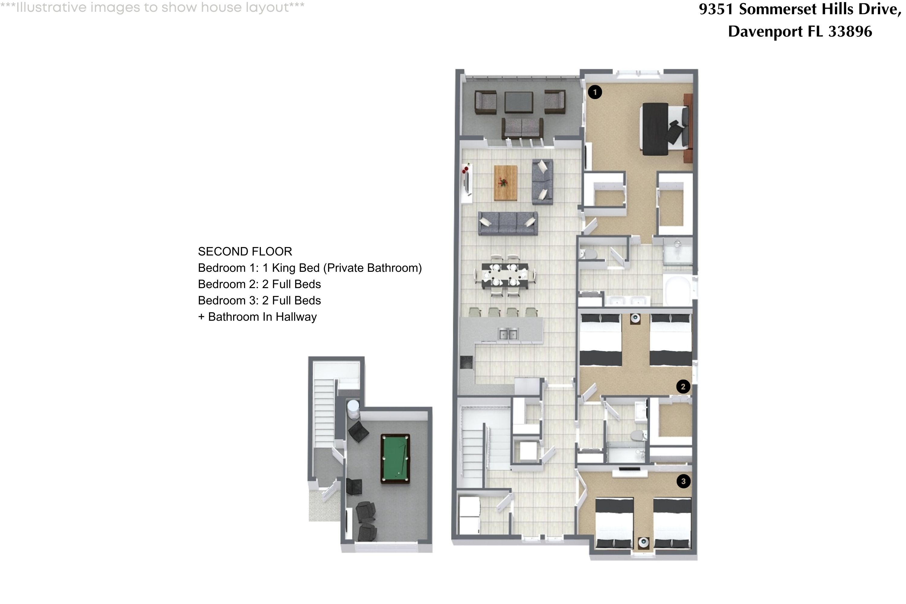 3 bedroom vacation townhouse at Champions Gate - Image 31