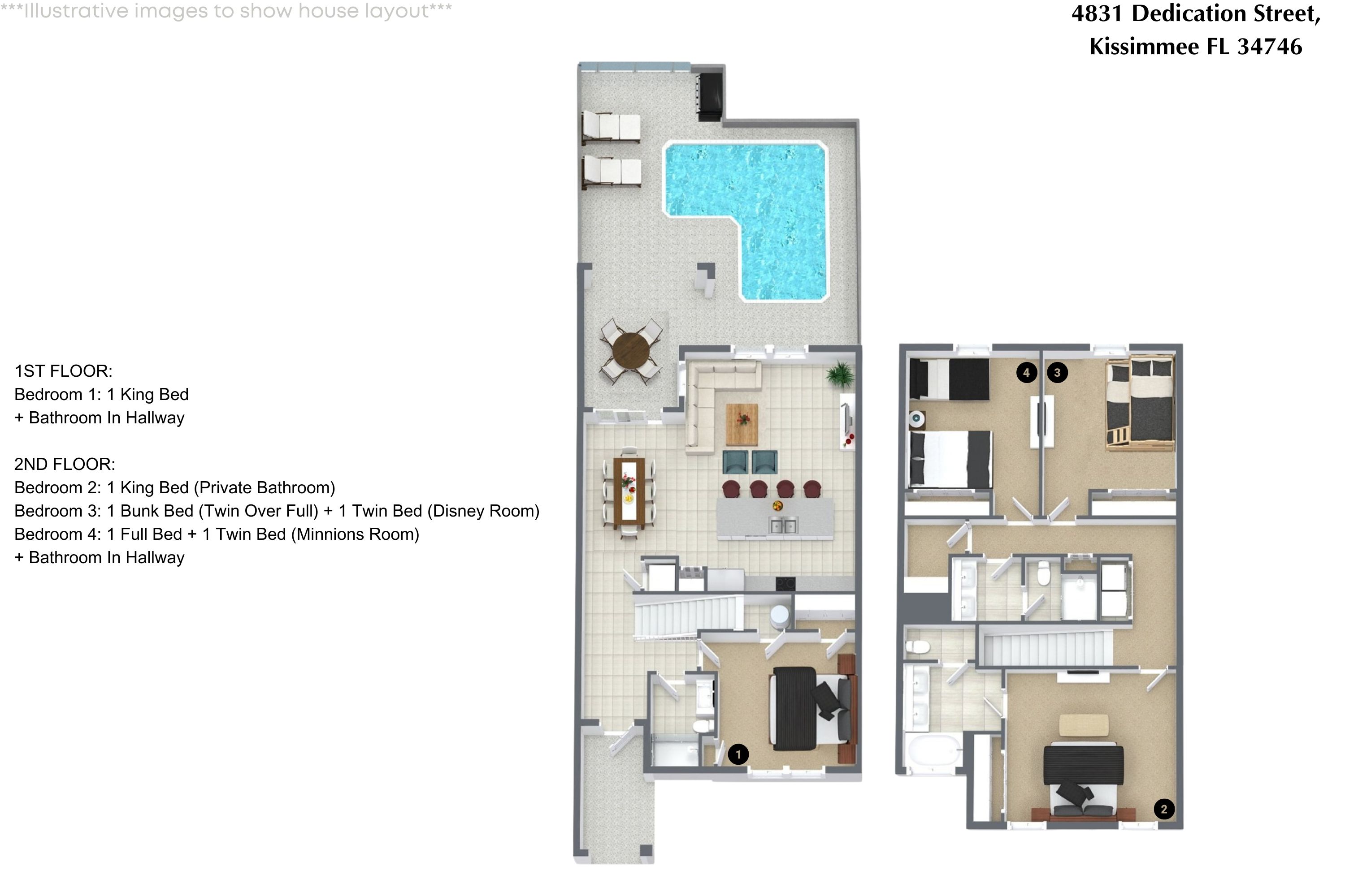 4 bedroom vacation townhouse at Storey Lake - Image 44