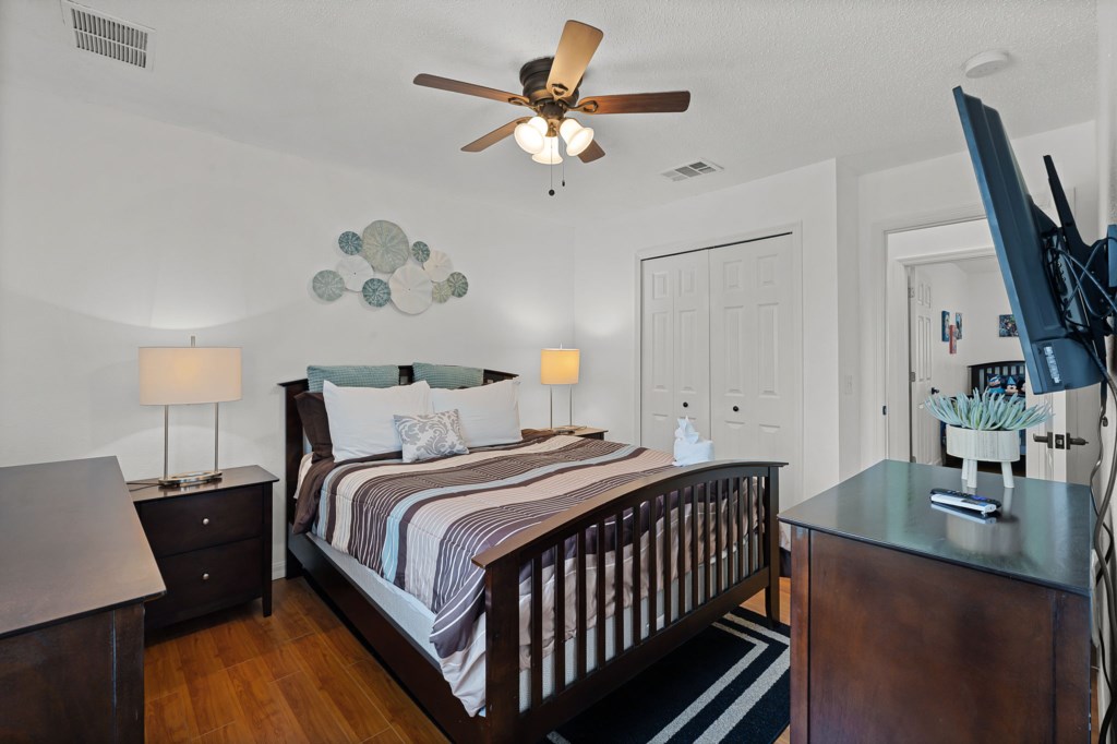 Bright and inviting master suite.