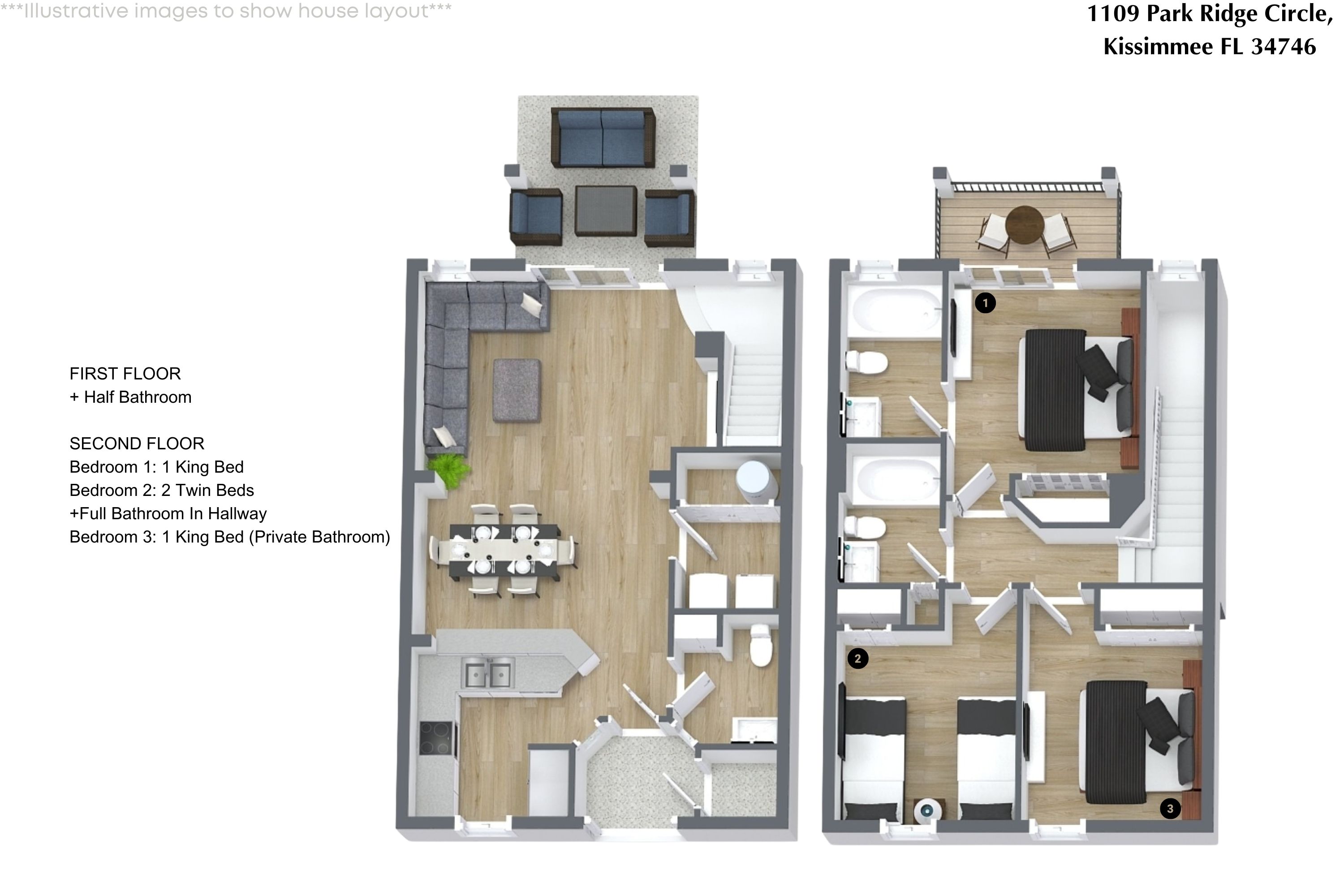 3 bedroom vacation townhouse at Lake Berkley Resort - Image 31