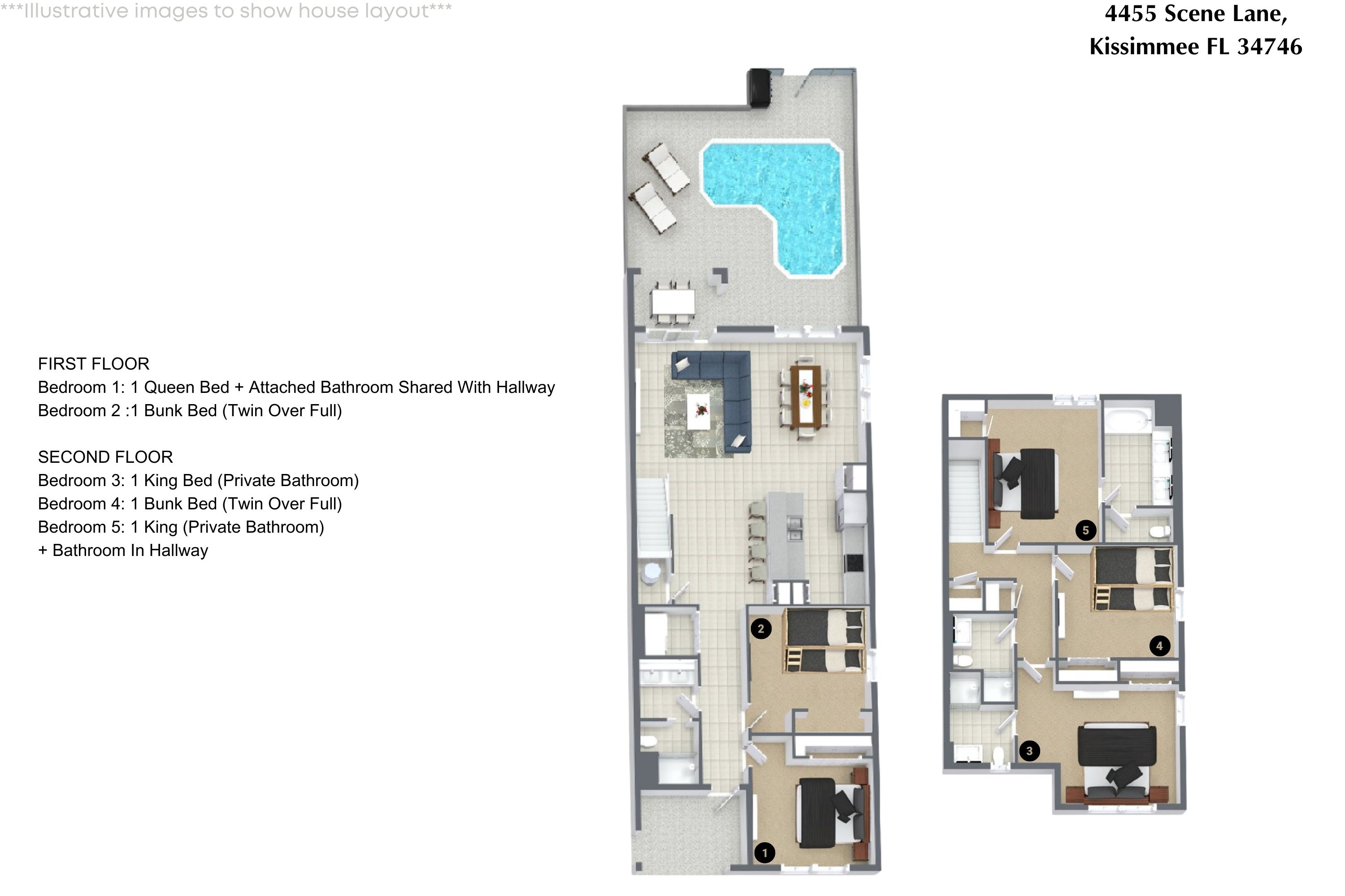 5 bedroom vacation townhouse at Storey Lake - Image 35