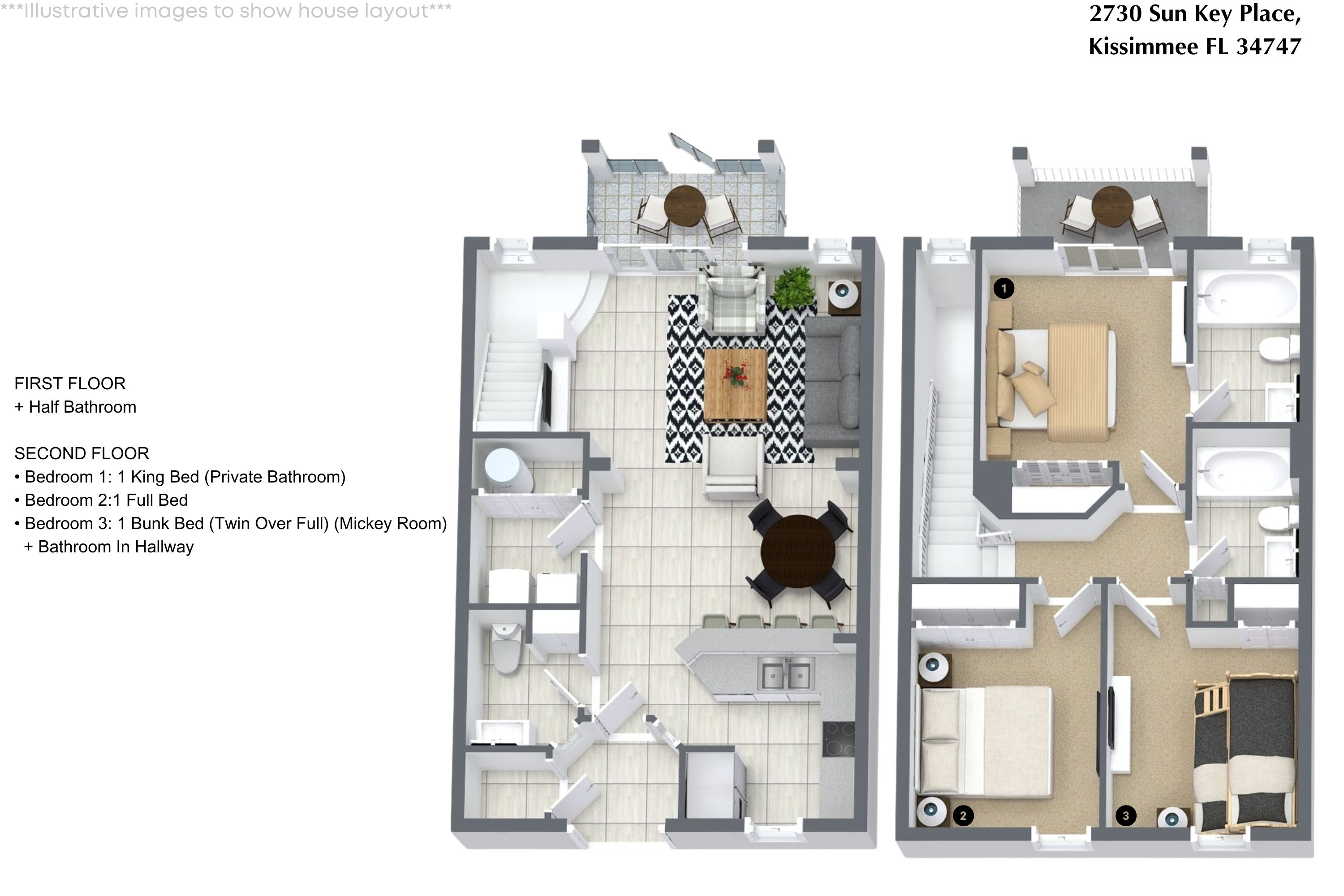 3 bedroom vacation townhouse at Emerald Island Resort  - Image 28