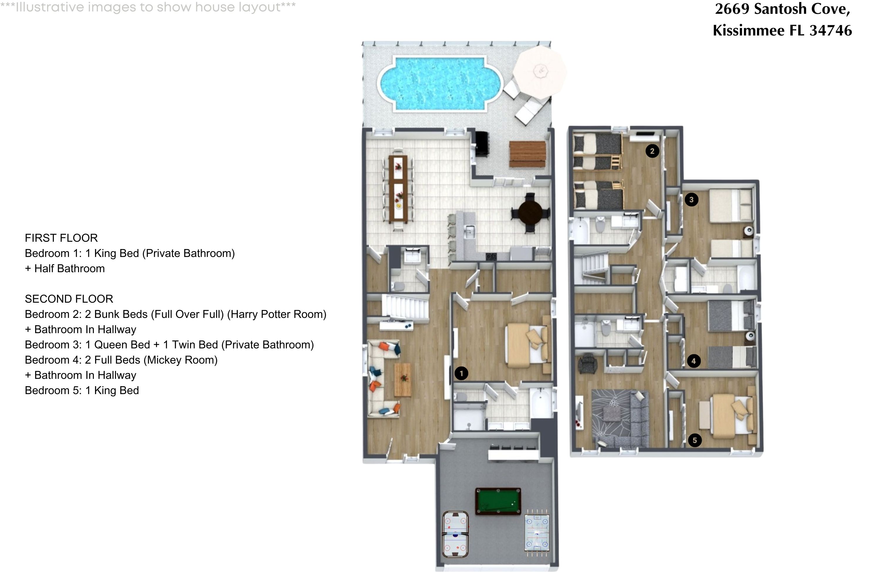 5 bedroom vacation house at Veranda Palms - Image 45
