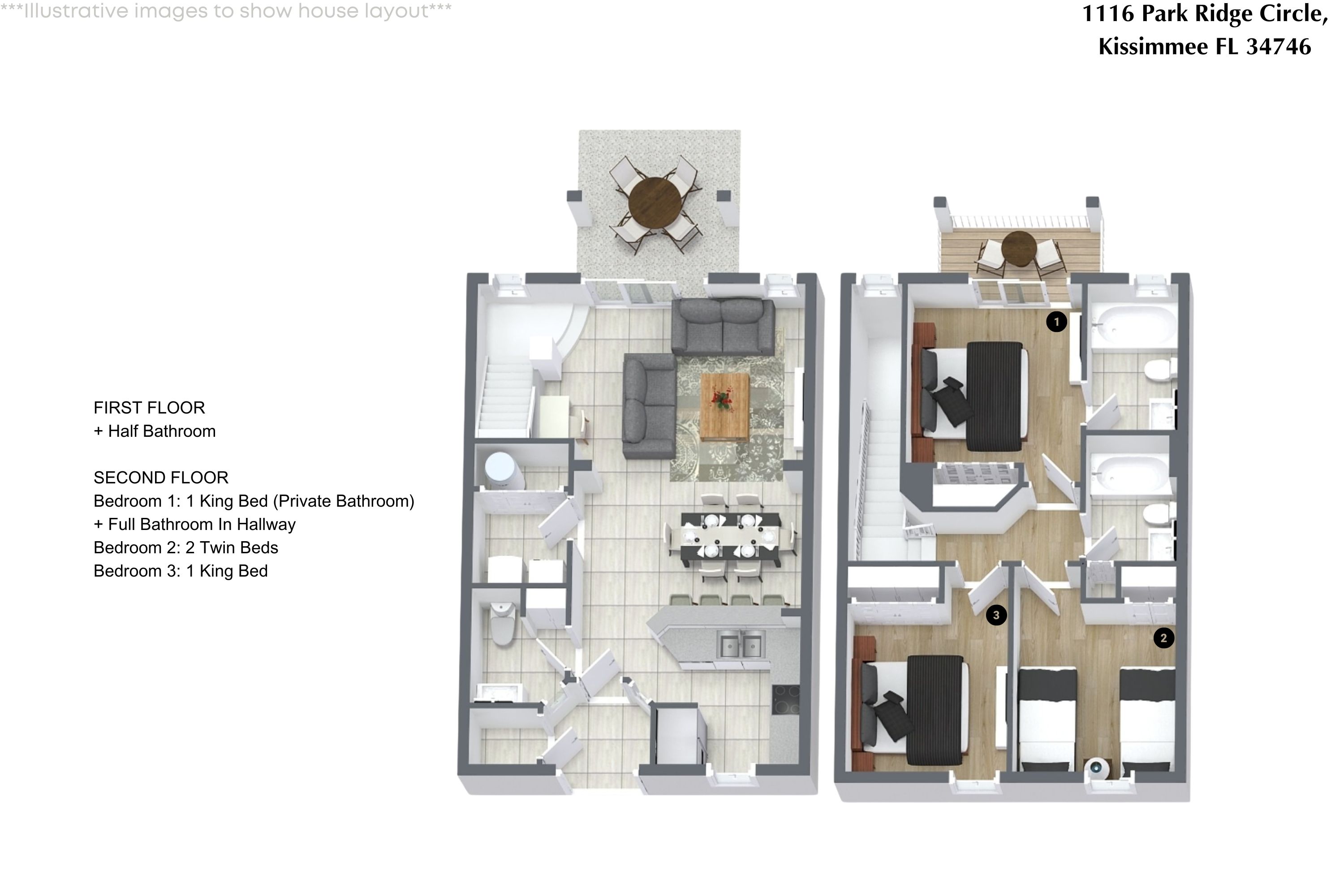 3 bedroom vacation townhouse at Lake Berkley Resort - Image 29