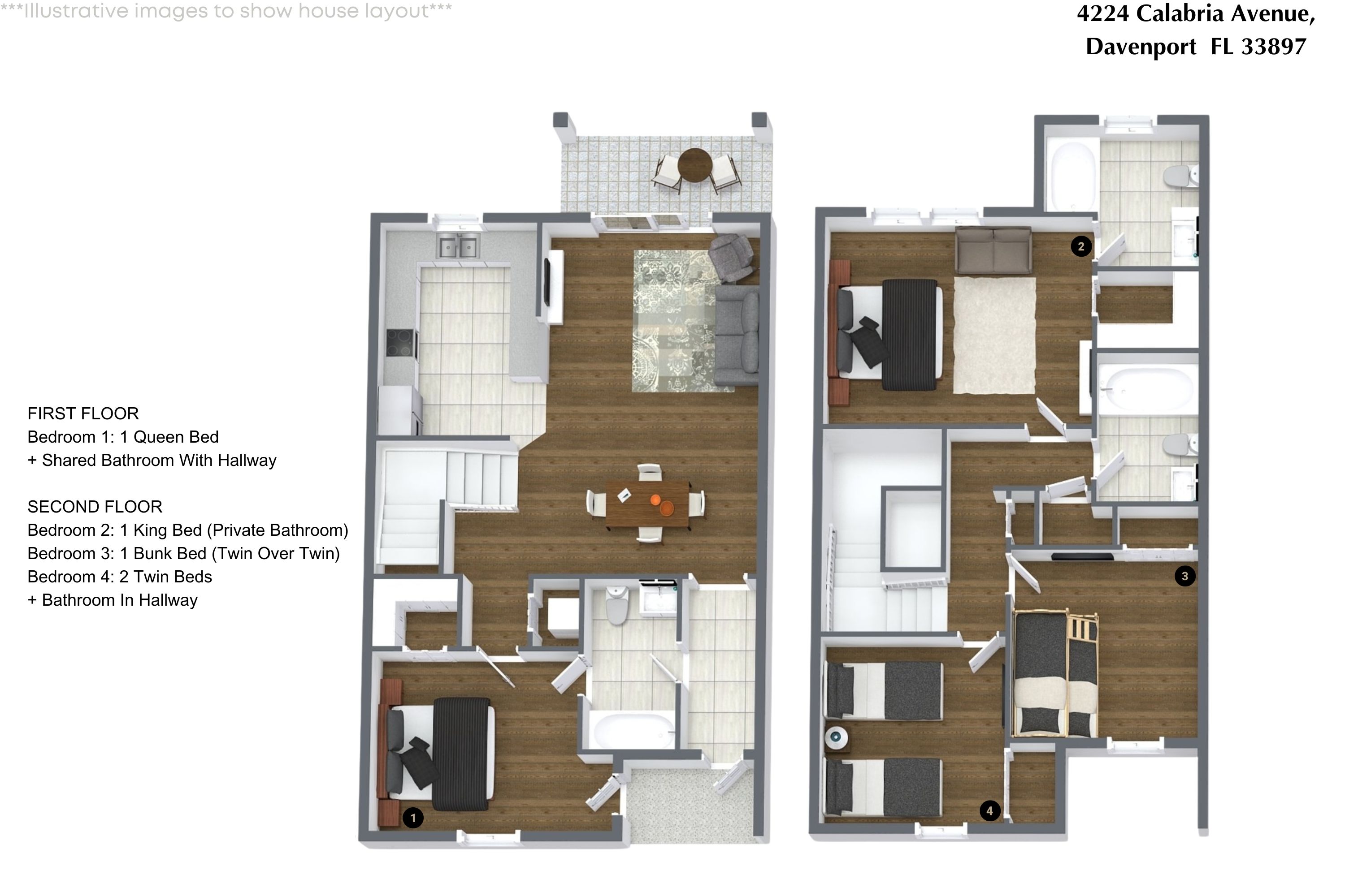 4 bedroom vacation townhouse at Regal Palms Resort & Spa at Highlands Reserve - Image 33