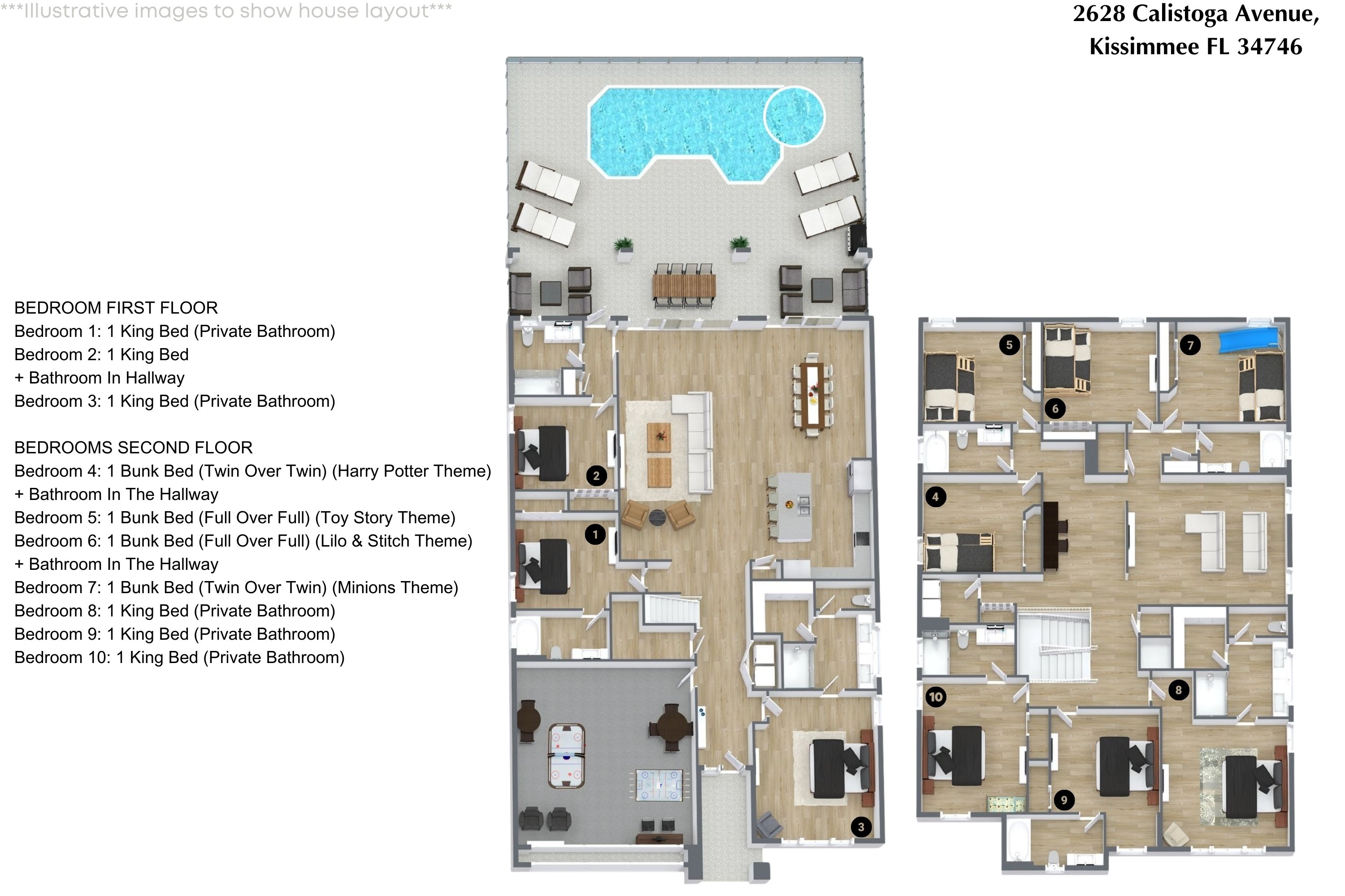 10 bedroom vacation house at Sonoma Resort - Image 74