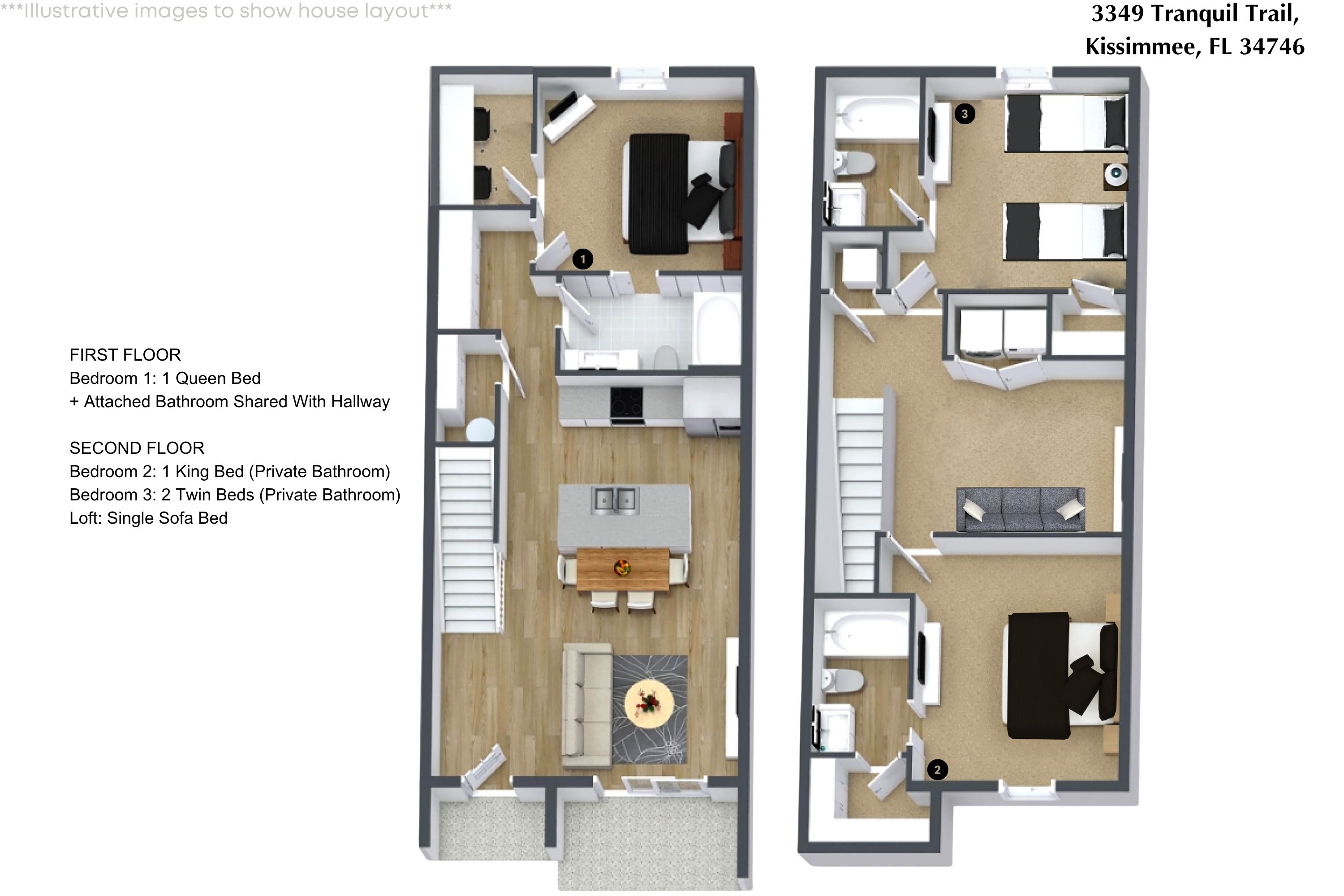 3 bedroom vacation townhouse at The Hub at Westside - Image 37