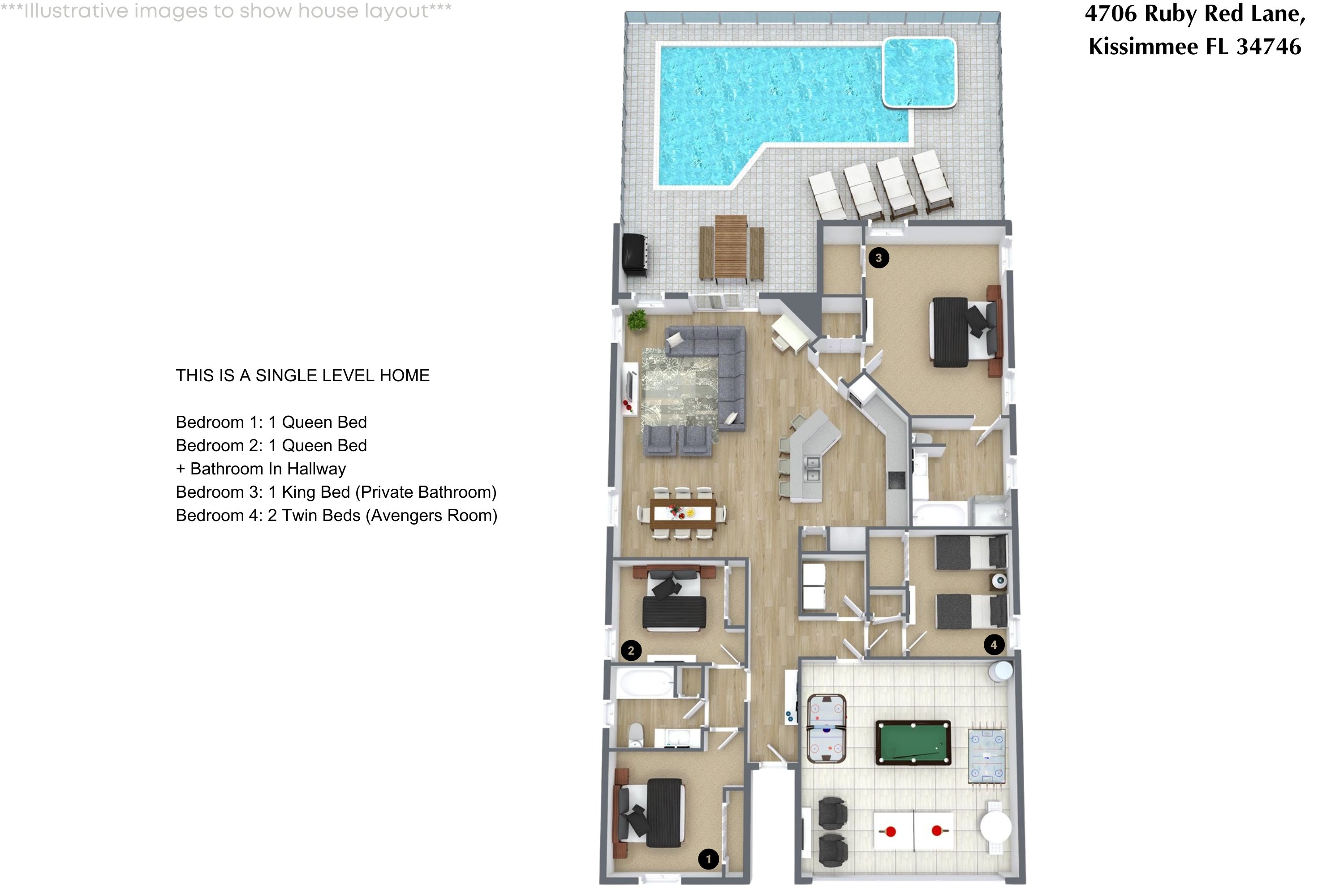 4 bedroom vacation house at Crystal Cove - Image 37