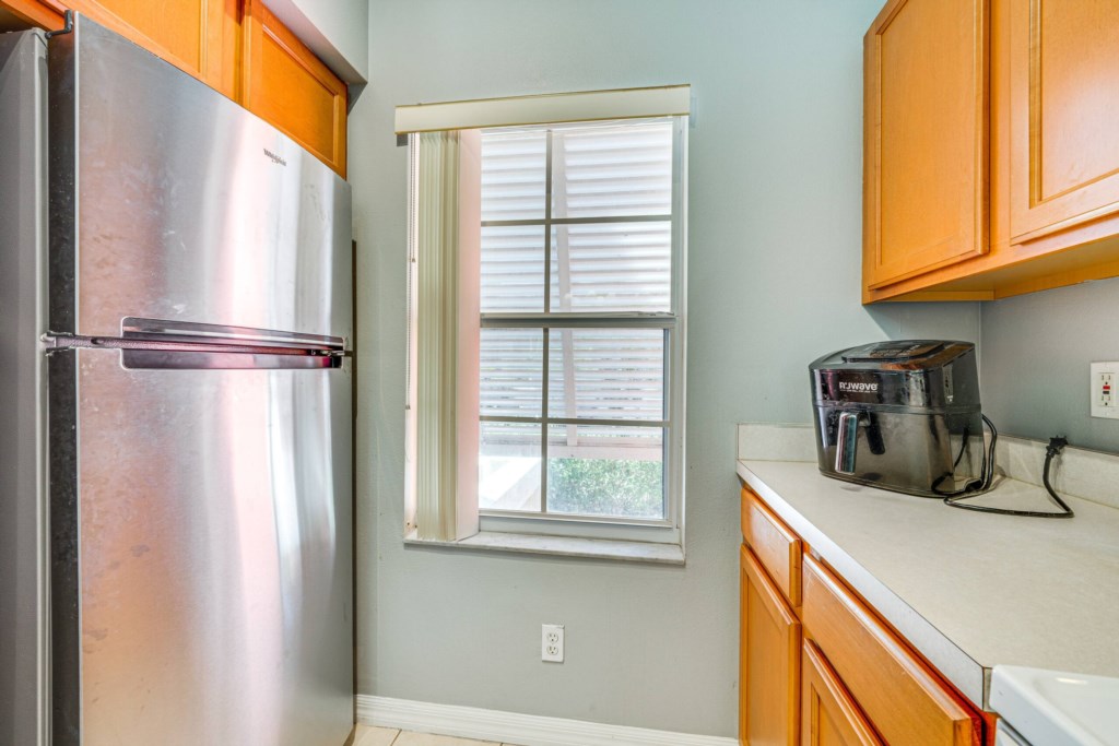 KitchenwithStainlesssteelRefrigerator