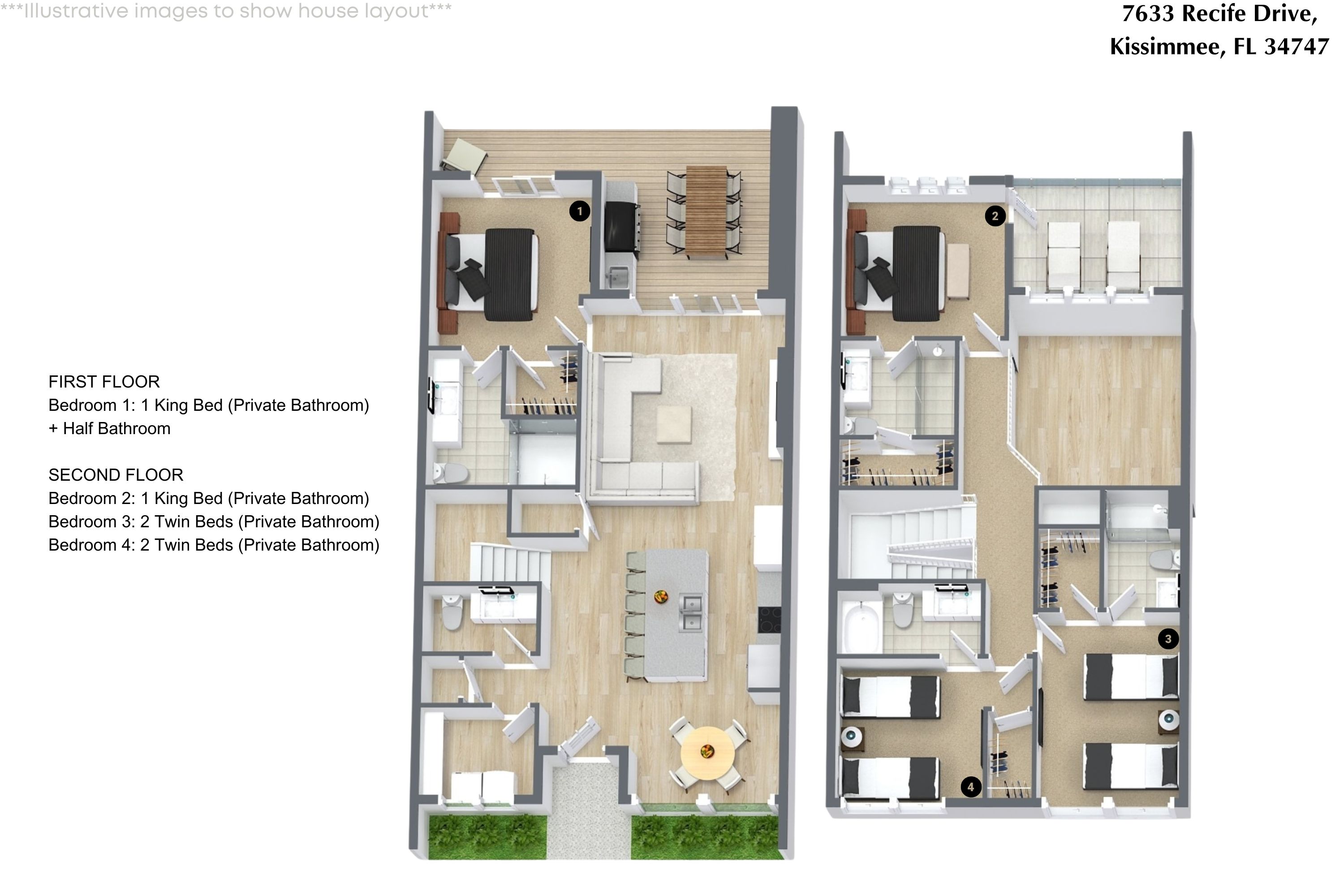 4 bedroom vacation townhouse at Magic Village Yards - Image 36