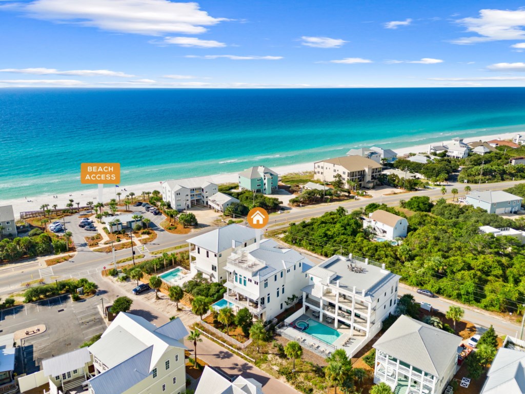 Hilltop Palace Is Next To The Beach