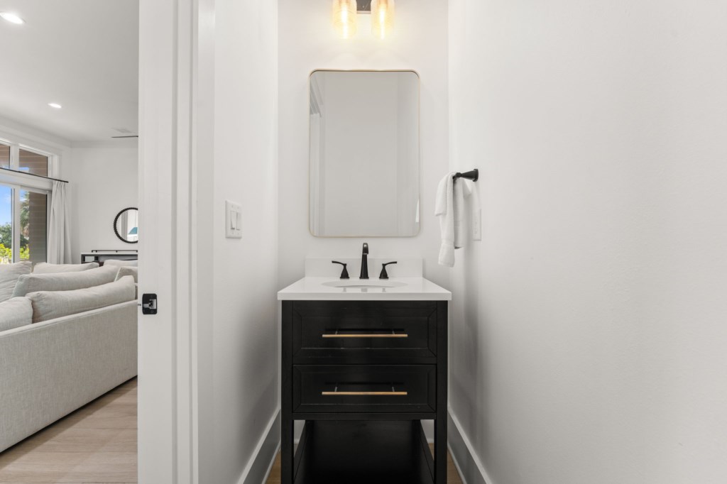 Half Bathroom On 1st Floor
