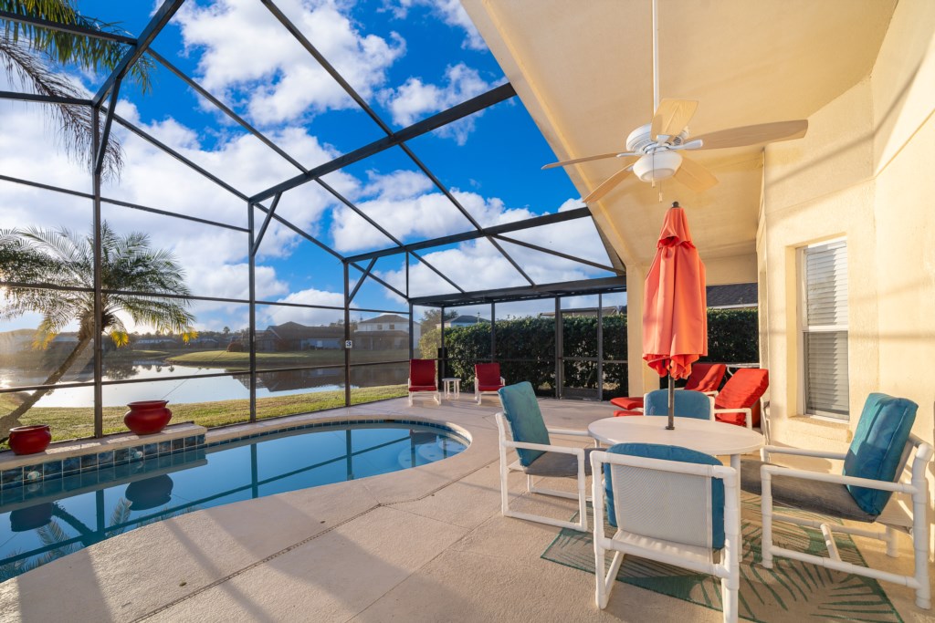 Pool Area with Outdoor Table