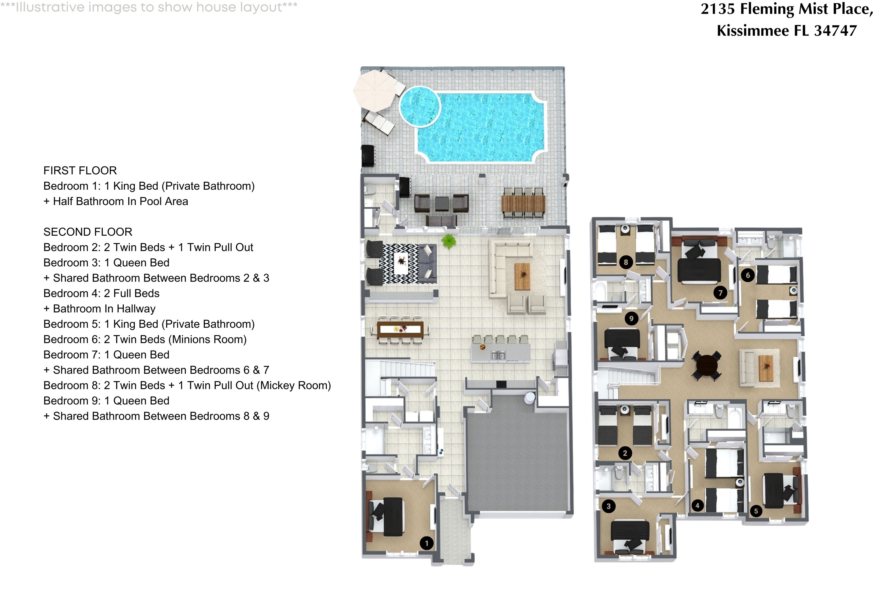 9 bedroom vacation house at Solara Resort - Image 54
