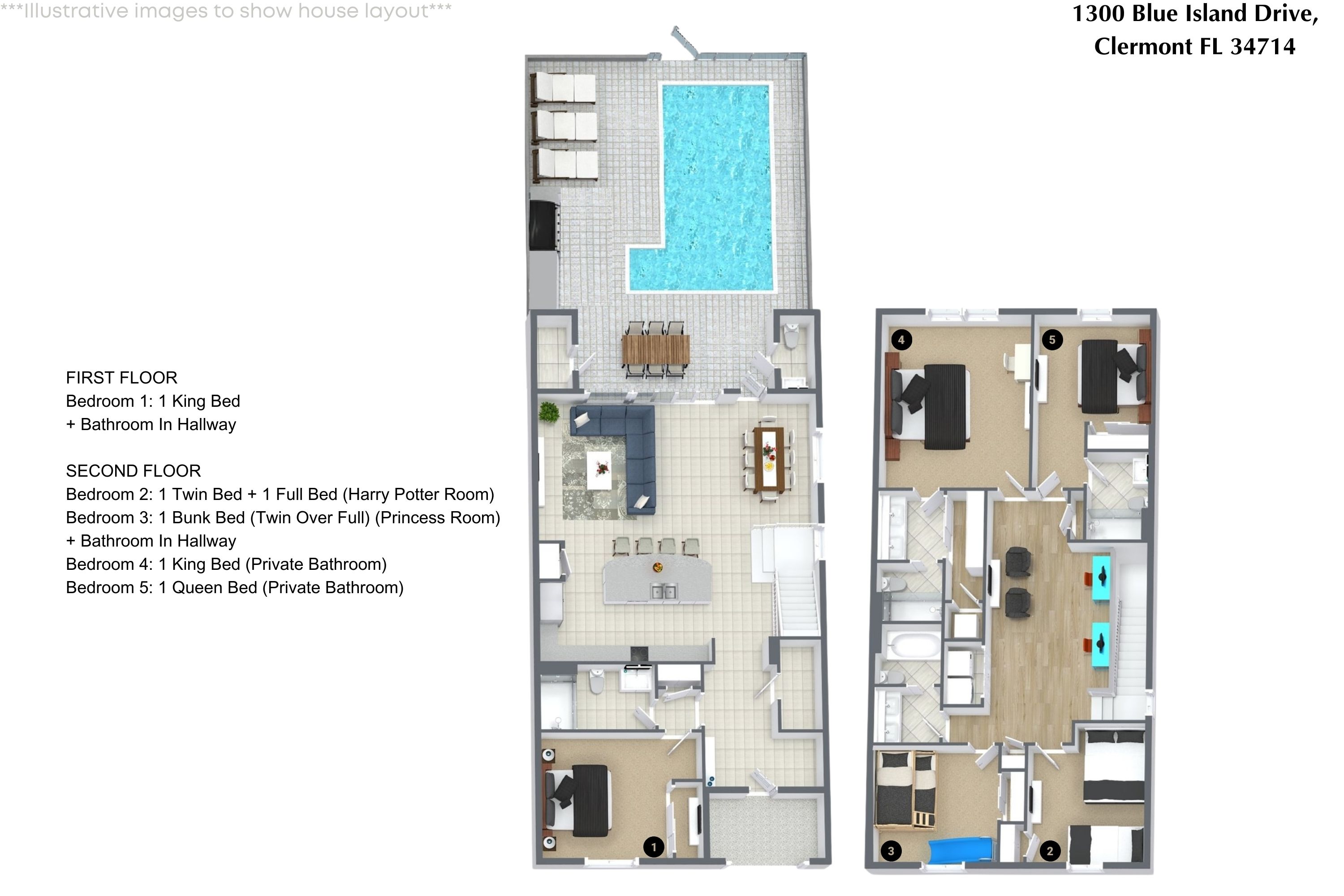 5 bedroom vacation townhouse at Windsor Cay - Image 43