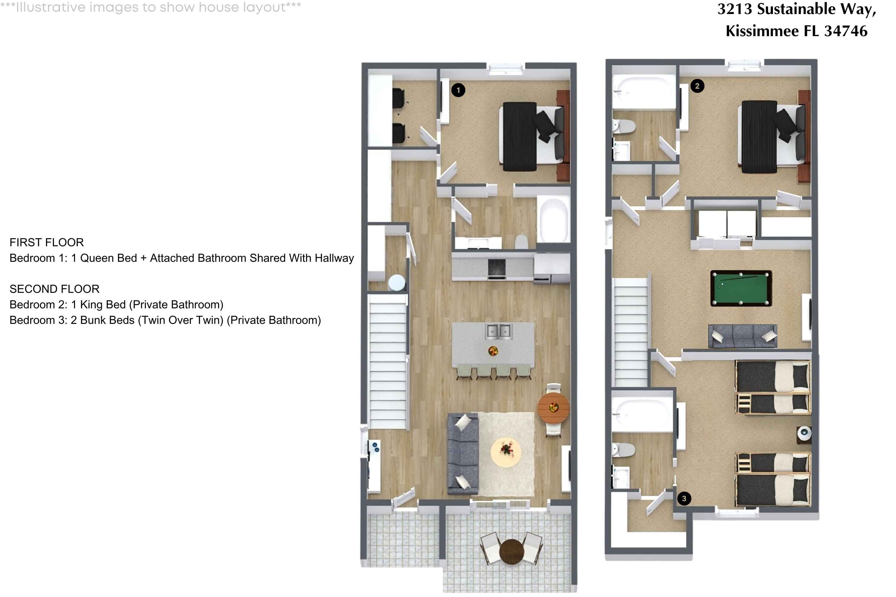 3 bedroom vacation townhouse at The Hub at Westside Reserve - Image 32