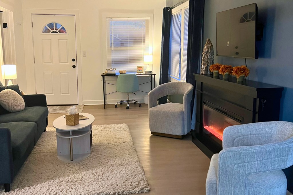 Cozy Mitten Living Area