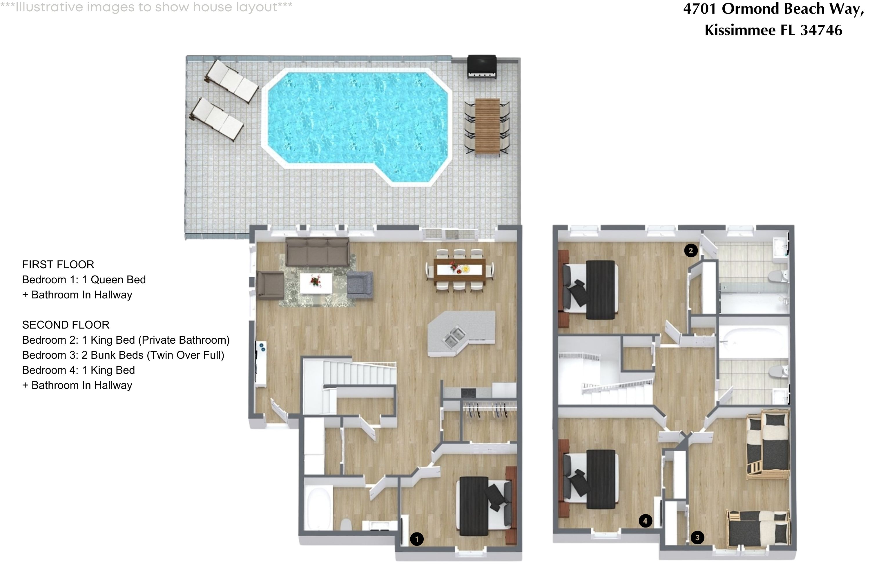 4 bedroom vacation townhouse at Terra Verde Resort - Image 29