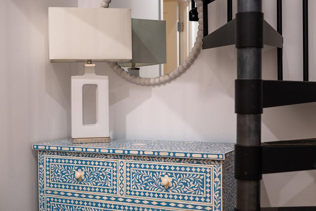 Stairs going to the rooftop