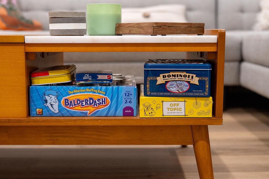  Indoor game area and open living space