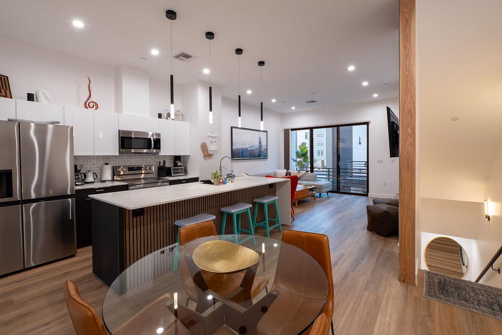 Fully stocked kitchen with new appliances