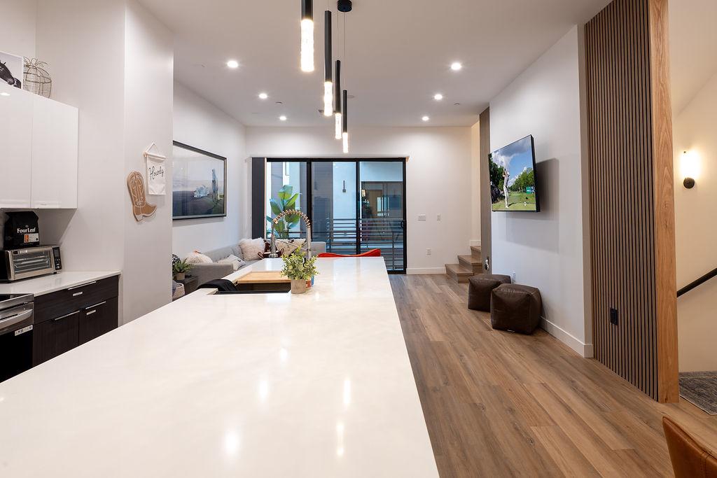 Fully stocked kitchen with new appliances