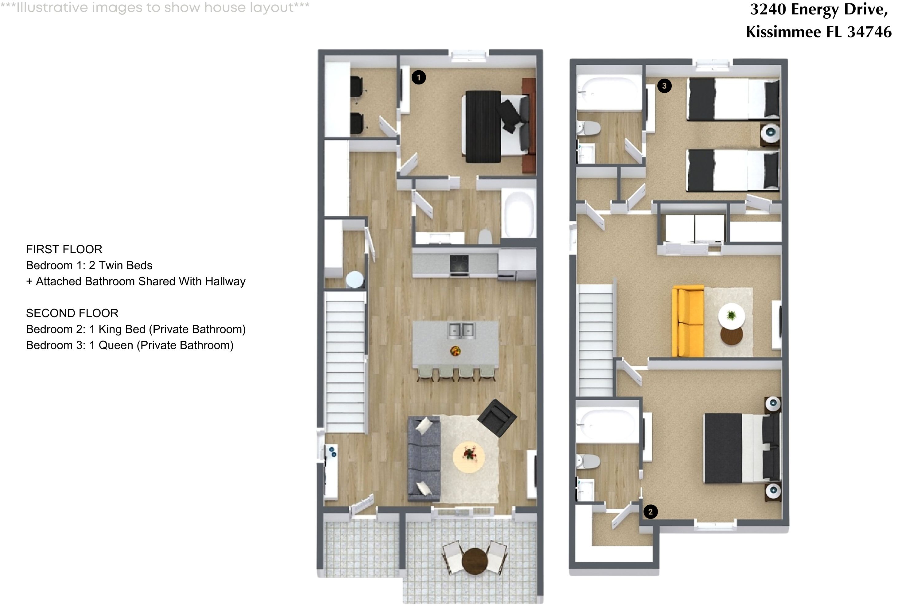 3 bedroom vacation townhouse at The Hub at Westside Reserve - Image 28