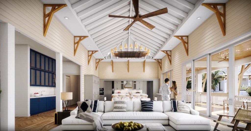 Rendering Albury Landing Main House Great Room