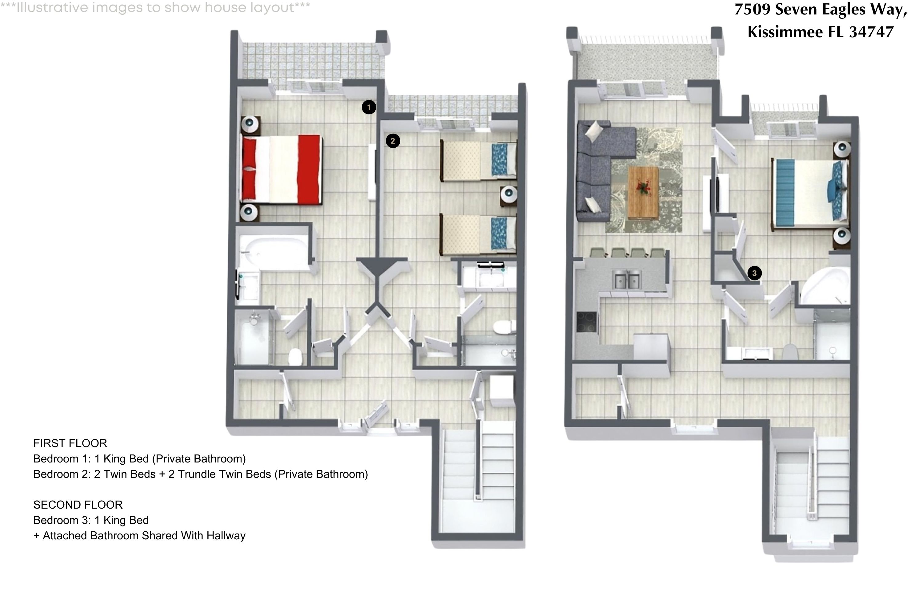 3 bedroom vacation townhouse at Reunion - Image 34