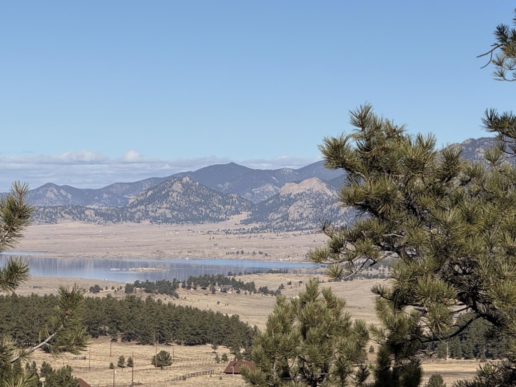 Views of Eleven Mile Reservoir. Just 11 minutes to the boat ramp for fishing and paddleboarding.