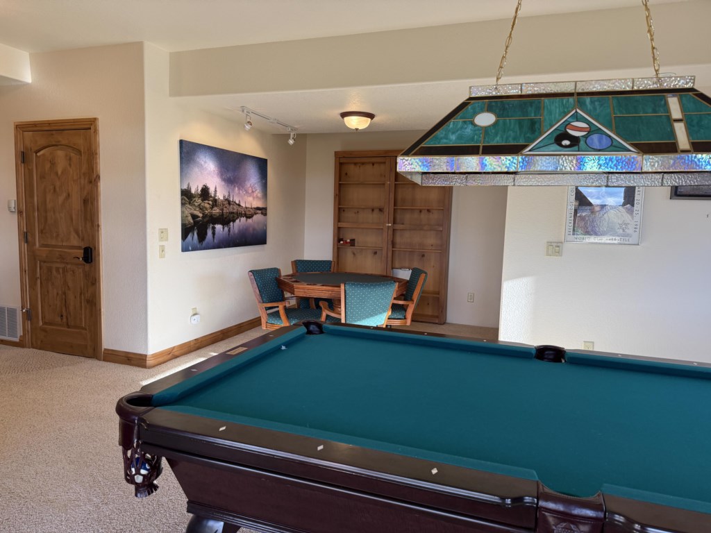 Pool table, poker table, and many board games