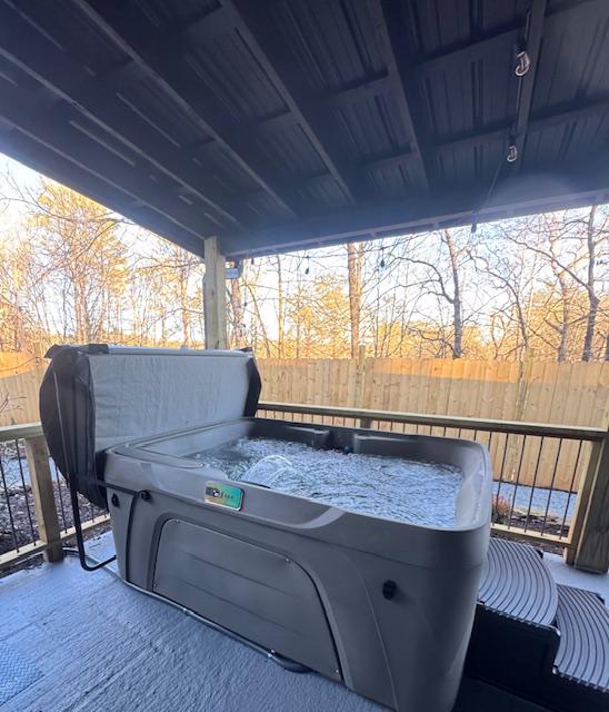 Hot Tub at Hillside Hideaway