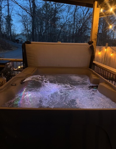 Hot Tub at Hillside Hideaway
