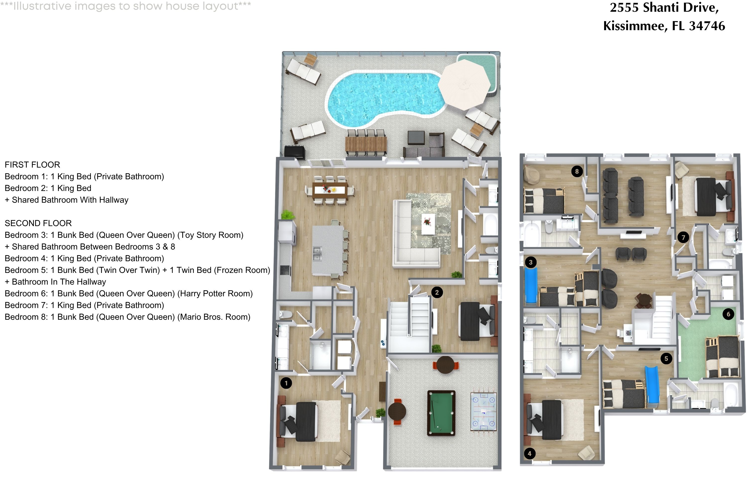 8 bedroom vacation house at Veranda Palms - Image 62