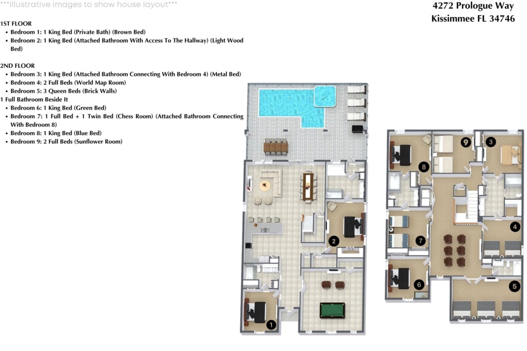 9 bedroom vacation house at Storey Lake - Image 38