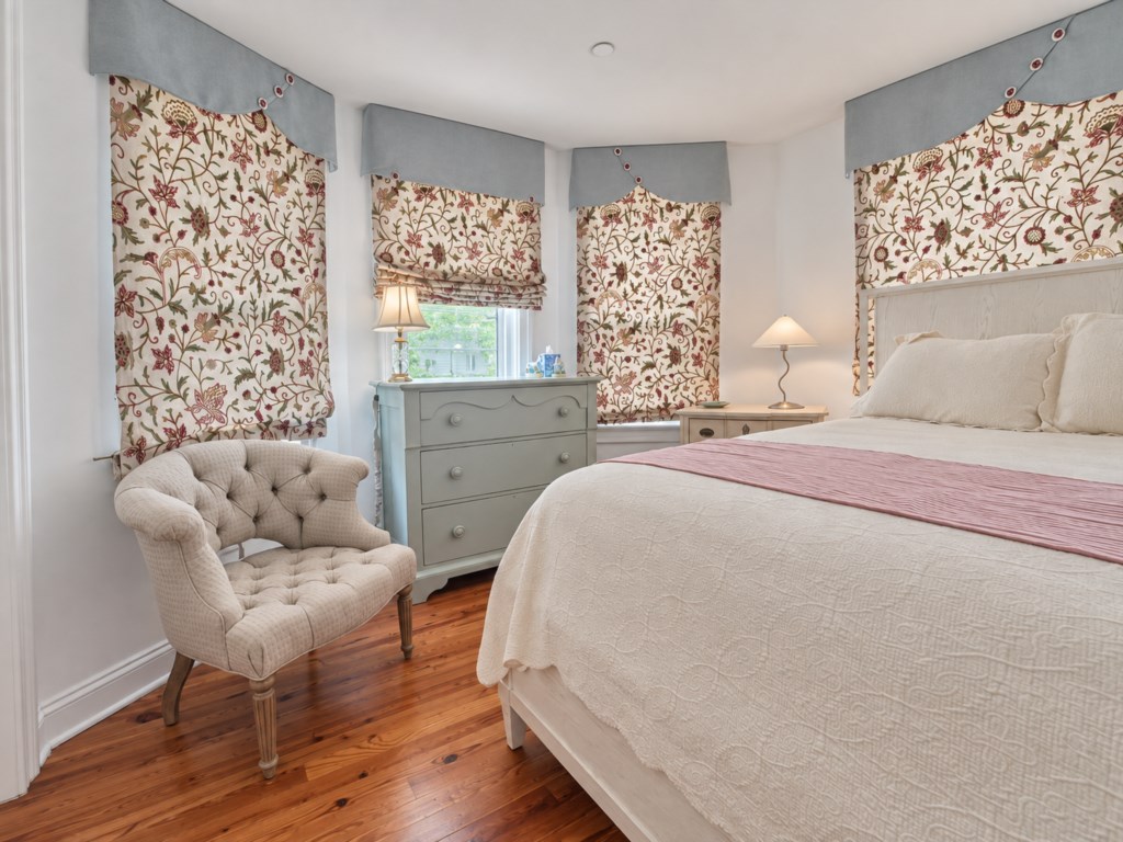 Bright and inviting 2nd floor guest room with queen bed