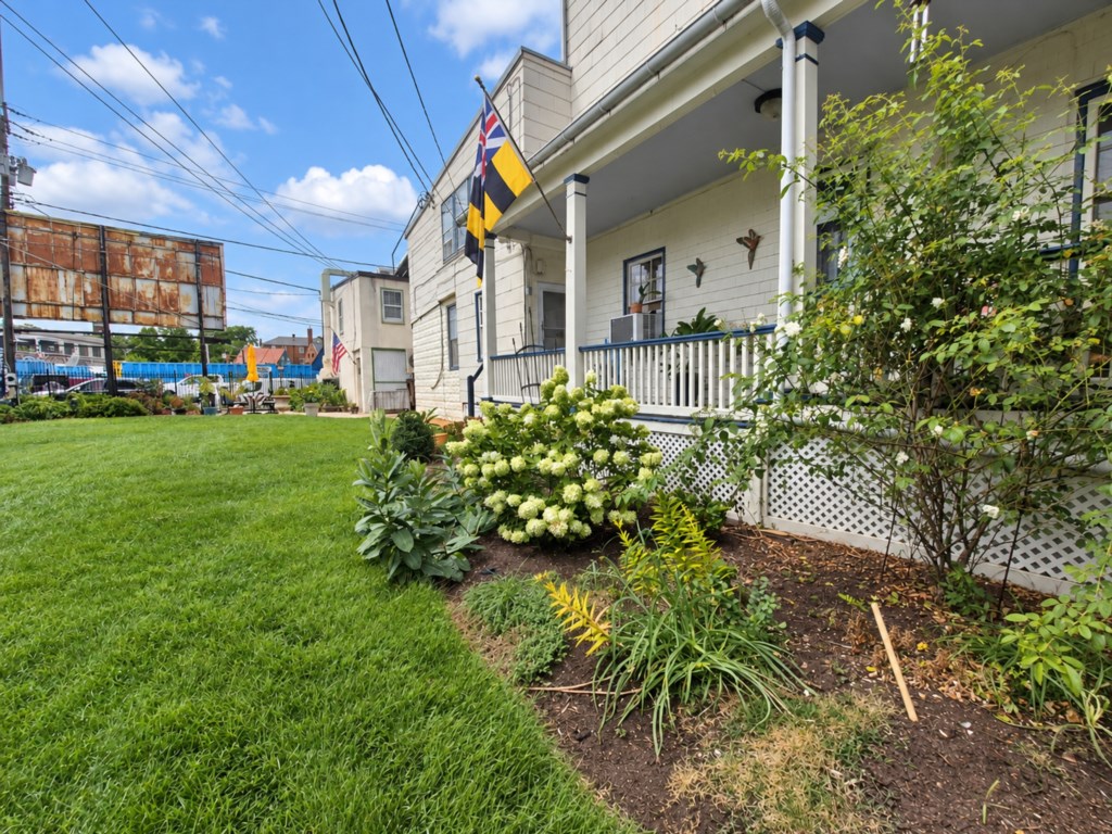 Step outside and enjoy the outdoor patio and garden area.