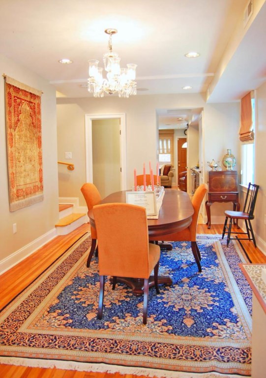 Gather around the dining table for meals, conversation, and time together.