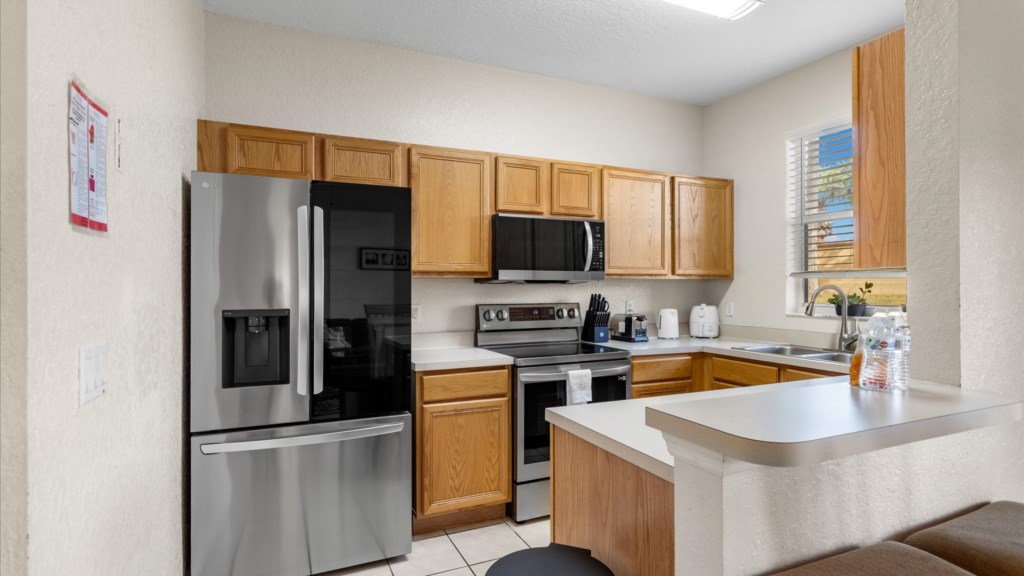 Kitchen
Fully equipped kitchen with modern stainless steel appliances and plenty of storage.